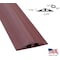Electriduct Cable Protector, 7/16 in H, 12 ft L, 2-3/4 in W, 2 Channel, Rubber, Brown D-3-12-BN - alternate 1